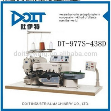 DT-977S-438D Button Feeder with 438D buttonhole sewing machine